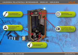 Adler Caledonia zelfreinigende pelletketel goedkope prijs ISDE subsidie