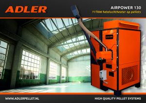 Adler Airpower pellet airheater gratis subsidie goedkoop pelletketel